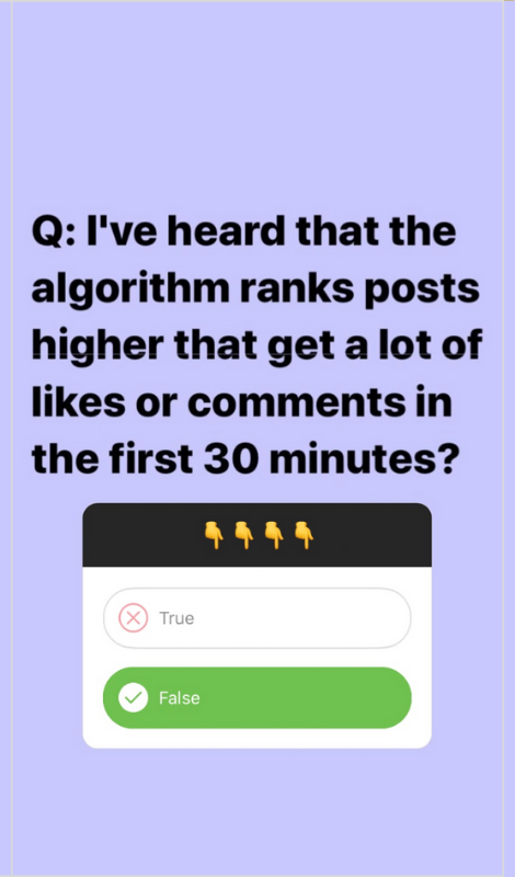 Algorithm rank determined in the first 30 minutes
