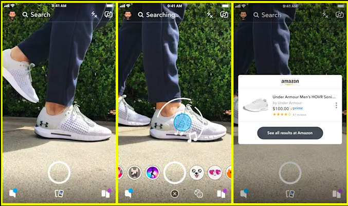 ecommerce 2021 - snapchat visual search