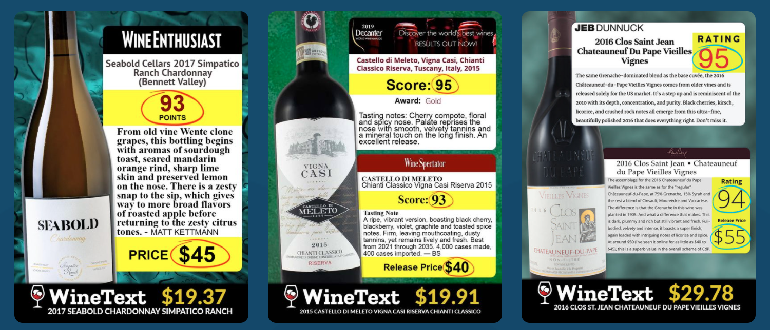 WineText Deal Infographics