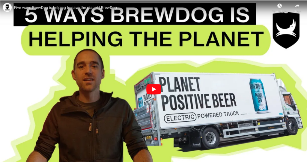 BrewDog's sustainability video cover